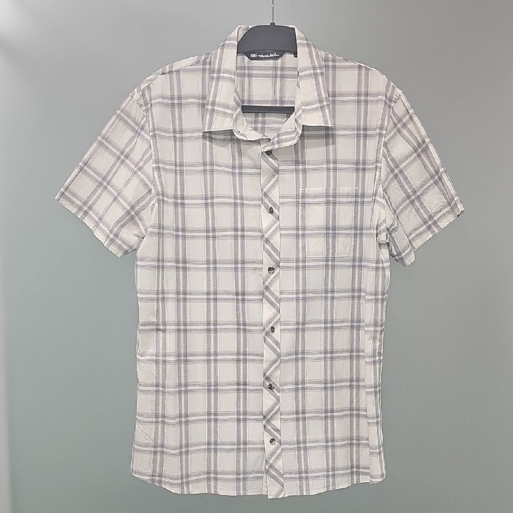 Travis Mathew Plaid Short Sleeve Shirt